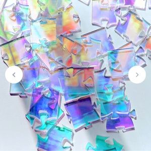 Waves Iridescent Lucite Puzzle